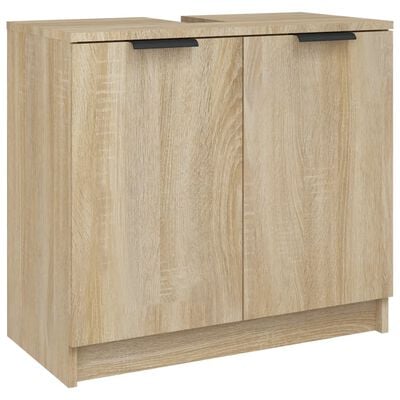 vidaXL Kúpeľňová skrinka dub sonoma 64,5x33,5x59 cm spracované drevo