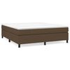 vidaXL Posteľn&yacute; r&aacute;m s boxspringom tmavohned&aacute; 180x200 cm l&aacute;tka