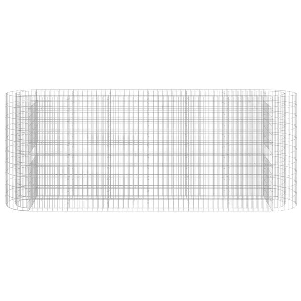 vidaXL Gabi&oacute;nov&yacute; vyv&yacute;&scaron;en&yacute; z&aacute;hon pozinkovan&eacute; železo 260x50x100 cm