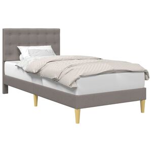 vidaXL R&aacute;m postele s čelnou doskou Sivohned&aacute; 80 x 200 cm L&aacute;tka