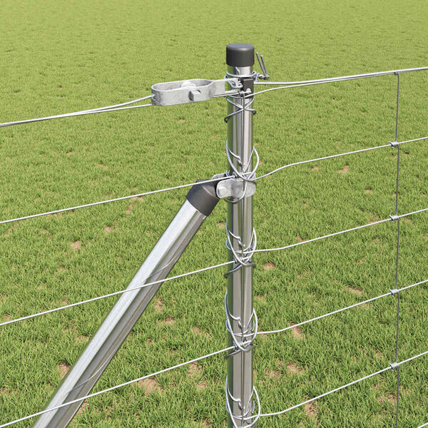 vidaXL Stĺp na plot. Zinkovan&yacute; 50 x 1,2 m Oceľ