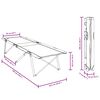 vidaXL Skladacia kempingová posteľ 2 pcs Les 194 x 62.5 x 42.5 cm
