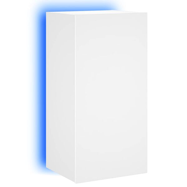 vidaXL TV n&aacute;stenn&aacute; skrinka s LED svetlami biela 40,5x35x80 cm