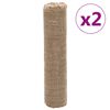 vidaXL Valec z juty 2 ks 0,5x50 m 100 % juta 200 gsm