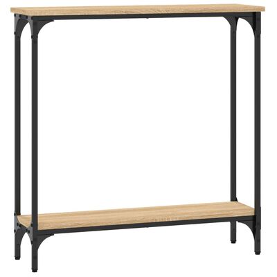 vidaXL Konzolový stolík dub sonoma 75x22,5x75 cm kompozitné drevo