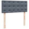 vidaXL Posteľn&yacute; r&aacute;m boxspring s matracom tmavosiv&yacute; 90x190 cm zamat