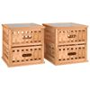vidaXL Nočn&eacute; stol&iacute;ky 2 ks 34x34x34 cm orechov&yacute; mas&iacute;v