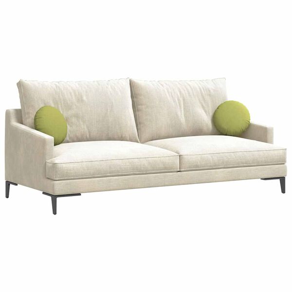 vidaXL Vank&uacute;&scaron;e na sedenie 2 pcs Svetlo zelen&aacute; &Oslash;30 x 13 cm l&aacute;tka