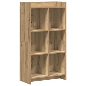 vidaXL Knižnica 6 &uacute;rovn&iacute; 59 x 30 x 111 cm Kompozitn&eacute; drevo Dub artisan