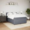 vidaXL Posteľn&yacute; r&aacute;m boxspring s matracom tmavosiv&yacute; 160x200 cm zamat