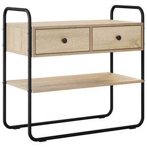 vidaXL Konzolov&yacute; st&ocirc;l Dub sonoma 80 x 40 x 75 cm Kompozitn&eacute; drevo