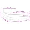 vidaXL Posteľn&yacute; r&aacute;m boxspring s matracom čierny 160x210 cm zamat