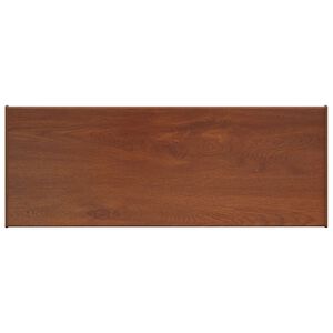 vidaXL Parapetn&eacute; dosky Hned&eacute; drevo 100 x 30 x 4,5 cm PVC
