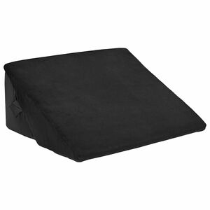 vidaXL Vank&uacute;&scaron; s klinom Čierna 55 x 55 x 26 cm Pam&auml;ťov&aacute; pena