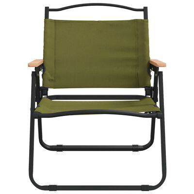 vidaXL Kempingové stoličky 2 ks zelené 54x43x59 cm oxfordská látka