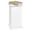 FMD Pr&iacute;stavn&yacute; stol&iacute;k s dvierkami 57,4 cm biely