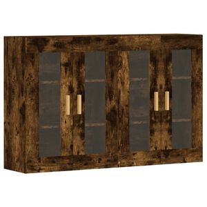 vidaXL N&aacute;stenn&eacute; skrinky 2 ks dymov&yacute; dub kompozitn&eacute; drevo