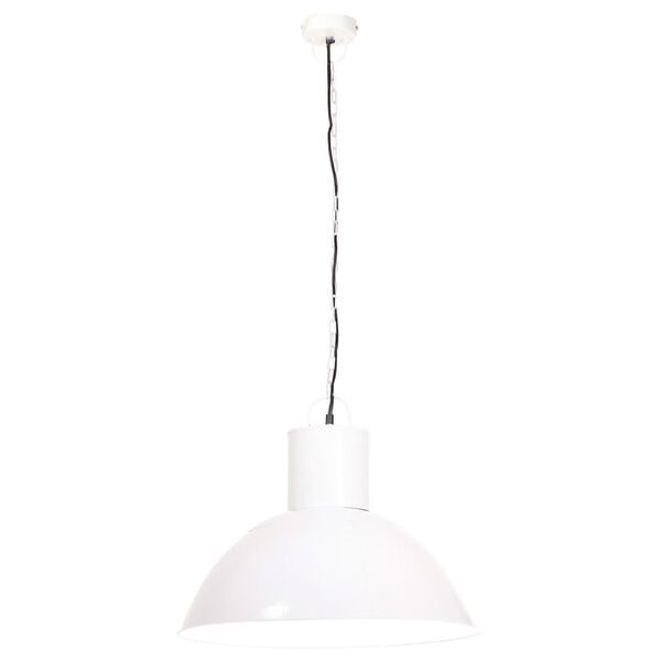vidaXL Závesná lampa 25 W, biela, okrúhla 48 cm E27
