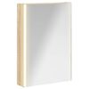vidaXL K&uacute;peľňov&aacute; zrkadlov&aacute; skrinka Sonoma dub 43 x 11,5 x 60,5 cm