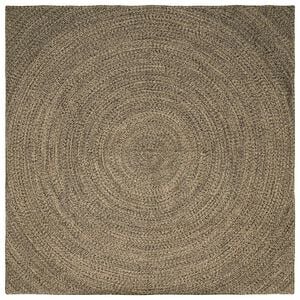 vidaXL Kusov&eacute; koberce Pr&iacute;rodn&aacute; a čierna 300 x 300 cm Juta