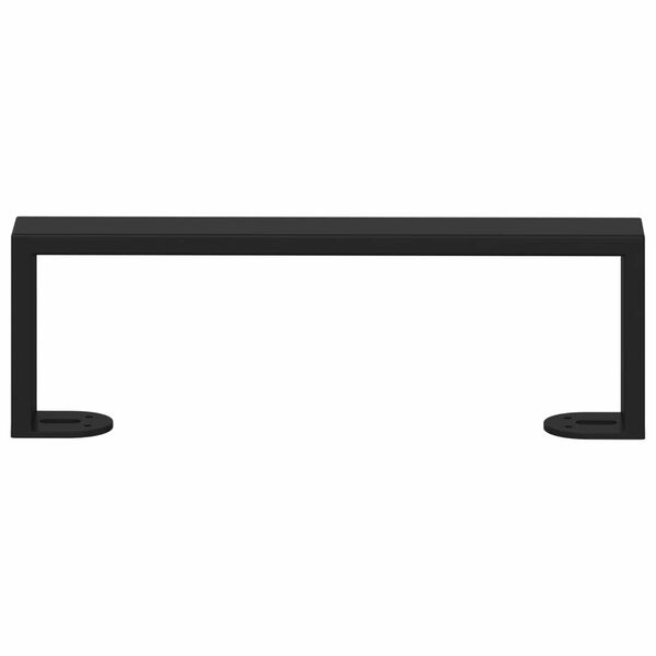 vidaXL Nohy n&aacute;bytku 12 pcs Čierna 311 x 40,5 x 100 mm Železo