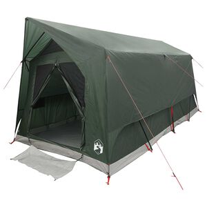 vidaXL Tunelov&yacute; stan Arm&aacute;dna zelen&aacute; Pre 8 os&ocirc;b Polyester a oceľ