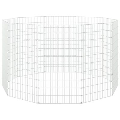 vidaXL 10-panelová klietka pre králiky 54x100 cm pozinkované železo
