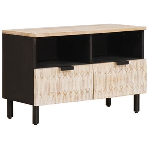 vidaXL TV skrinka Biele um&yacute;vanie dokončenie 70 x 33 x 46 cm