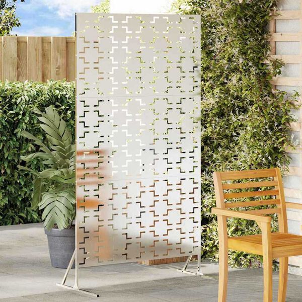 vidaXL Záves na zabezpečenie súkromia Sivá 100 x 50 x 180 cm Oceľ