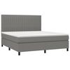 vidaXL Boxspring posteľ s matracom tmavosiv&aacute; 180x200 cm l&aacute;tka