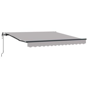 vidaXL Sklopn&aacute; mark&iacute;za Svetlosiv&aacute; 300 x 250 cm Tkanina a hlin&iacute;k