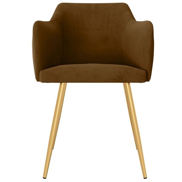 vidaXL Jed&aacute;lensk&eacute; stoličky 6 ks hned&eacute; zamatov&eacute;