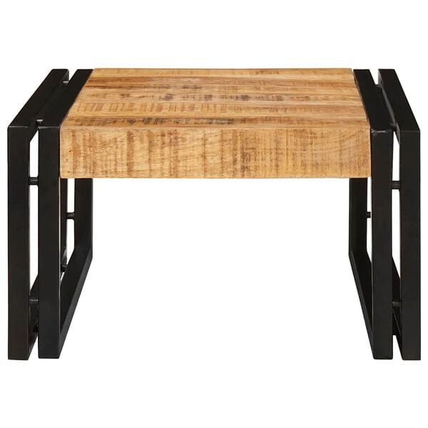 vidaXL K&uacute;peľňov&aacute; polica Hned&aacute; 40 x 50 x 23 cm Pevn&eacute; drsn&eacute; mango drevo