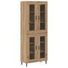 vidaXL Highboard 2 pcs Remeseln&yacute; dub 69,5 x 34 x 180 cm