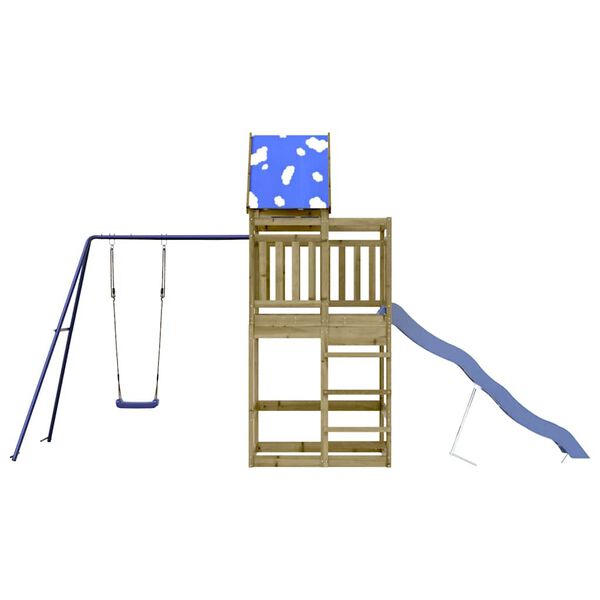 vidaXL Vonkaj&scaron;ia s&uacute;prava na hranie impregnovan&aacute; borovica