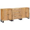 vidaXL Serv&iacute;rovacia skriňa 3 ks 180 x 33 x 75 cm Mas&iacute;vne mango drevo