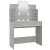vidaXL Toaletn&yacute; stol&iacute;k s LED bet&oacute;novo siv&yacute; 96x40x142 cm