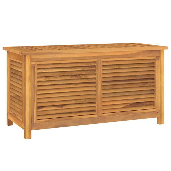 vidaXL Z&aacute;hradn&yacute; &uacute;ložn&yacute; box s vreckom 114x50x58 cm mas&iacute;vny teak