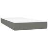 vidaXL Boxspring posteľ s matracom a LED, tmavosiv&aacute; 120x190 cm, l&aacute;tka
