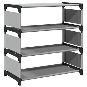 VidaXL Stojan na top&aacute;nky 4-vrstvov&yacute; siv&yacute; 54x28x55 cm netkan&aacute; l&aacute;tka