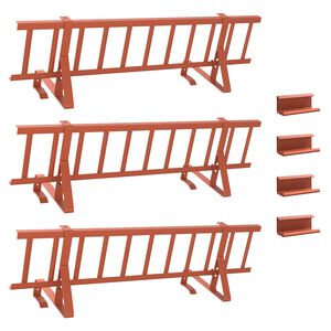 vidaXL Str&aacute;žca snehu na streche Červen&aacute; 300 x 29,5 x 34,5 cm Oceľ