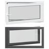 vidaXL Otočn&eacute; a sklopn&eacute; okno do suter&eacute;nu RISOR 110 x 50 cm PVC a sklo