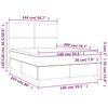 vidaXL Boxspring posteľ s matracom tmavohned&aacute; 140x200 cm l&aacute;tka