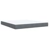 vidaXL Posteľn&yacute; r&aacute;m boxspring s matracom tmavosiv&yacute; 180x200 cm zamat