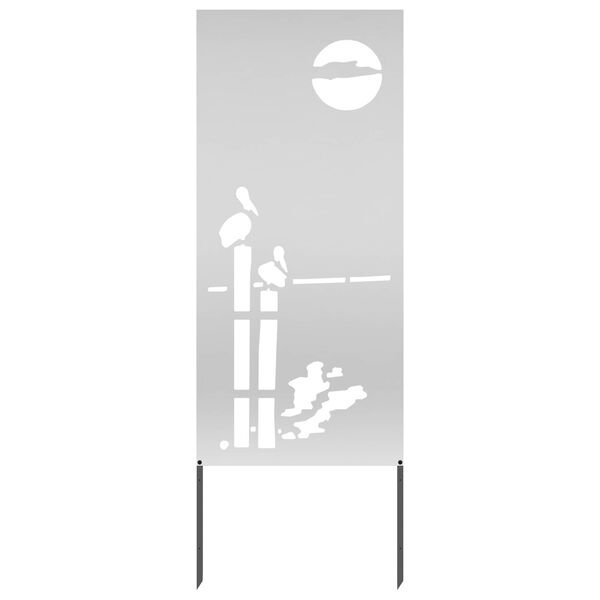 vidaXL Záhradná clona na súkromie Rezací Strieborná 50 x 140 cm