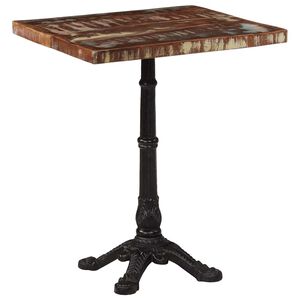 vidaXL Bistro stol&iacute;k 60x60x76 cm recyklovan&yacute; mas&iacute;v