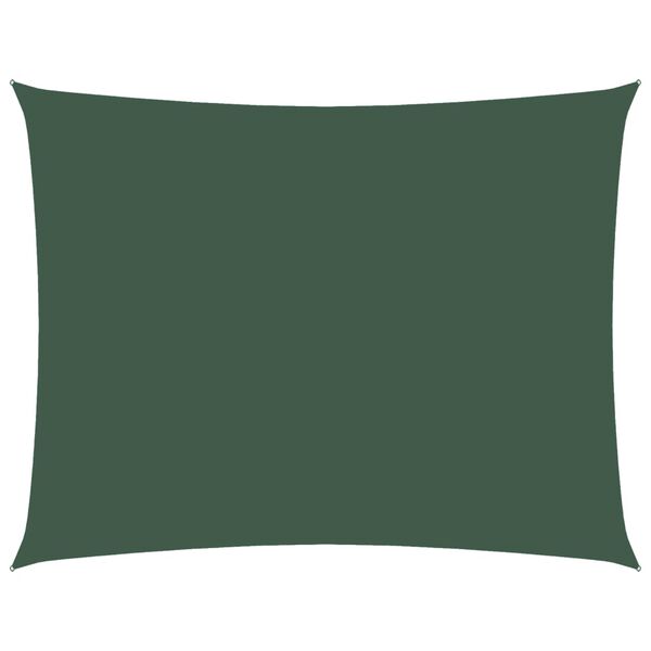 vidaXL Tieniaca plachta, oxford, trojuholn&iacute;kov&aacute; 2,5x3,5 m, tmavozelen&aacute;