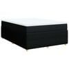 vidaXL Boxspring posteľ s matracom čierny 140x190 cm l&aacute;tka