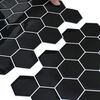 vidaXL Hexag&oacute;nov&aacute; dlažba 50 pcs Biela &scaron;ed&aacute; 30 x 30 cm Polyuret&aacute;n a PET