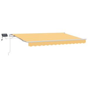 vidaXL Sklopn&aacute; mark&iacute;za Pieskov&aacute; 450 &times; 300 cm Tkanina a hlin&iacute;k